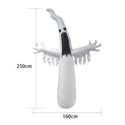 China Demon Wind Inflatable Ghost Dinosaur Toy New Halloween Inflatable Ghost Cake Ghost Display Blowing Props Outdoor Luminous Props for sale