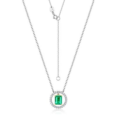 China Nickel Free Luxury Natural Emerald Gem Jewelry High End Real 18K Solid Gold For Women for sale