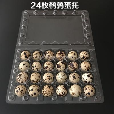 China Disposable Custom Clear Plastic Blister Clamshell Packaging Trays Quail Egg Cartons SC-A1-42 for sale