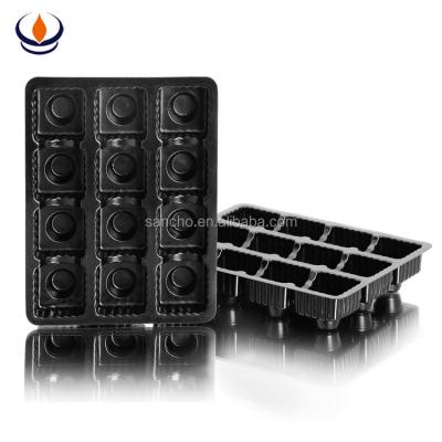 China safe plastic cavity chocolate tray for sale