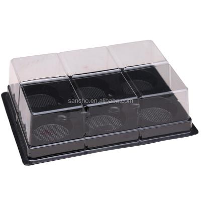 China Wholesale disposable plastic mochi food packaging box with bottom and lid for sale