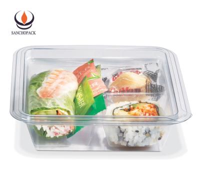 China Vacuum Safe Custom Disposable Plastic Divided Containers for sale