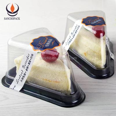 China Safe Custom Thermoformed Plastic Cheesecake Cake Packaging Container With Lid for sale