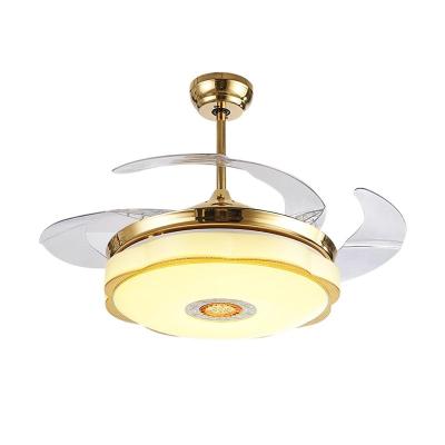 China White Modern Hotel Style Indoor Modern Ceiling Fan With Led Light Traditional Ceiling Fan With Light for sale