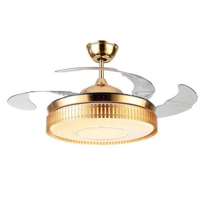 China Outdoor Hot Selling Popular Decorative Energy Saving Chandelier Ceiling Fan With Light Europe for sale