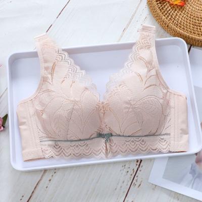 China Ultra Thin Breathable Plus Size Women Bra Plump Lady Gathered No Ring Anti Sag Steel Cup Thin Bras Large for sale