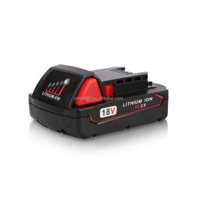 China G26 CHINA power tools rechargeable power tools for Milwaukee 18v 2.0Ah/2.5Ah batteries for milwaukee m1820 for sale