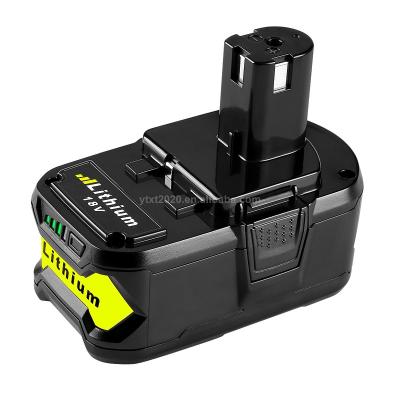 China C49 Safety Machine--out Li-ion 5000mAh Batteries For P105 P106 P107 P108 Replacement Ryobi 18V Lithium Battery for sale