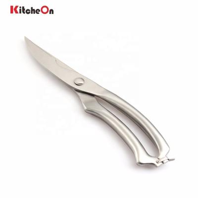 China Heavy Duty Household Stainless Steel Kitchen Poultry Shears With Safety for sale