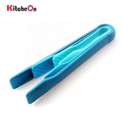 China Latest New Viable 3 in 1 Plastic Interlocking Kitchen Tongs Set for sale