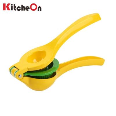 China Sustainable 2 Professionals in 1 Hand Held Metal Lime Juicer for sale