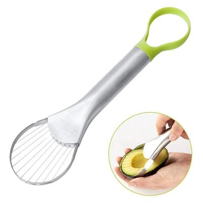 China Sustainable Multifunction 2-in-1 Avocado Slicer With Sharp Wire for sale