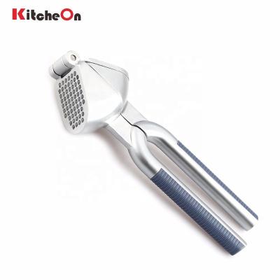 China Sustainable High Quality Zinc Alloy Garlic Grinder With Non-slip Handles for sale