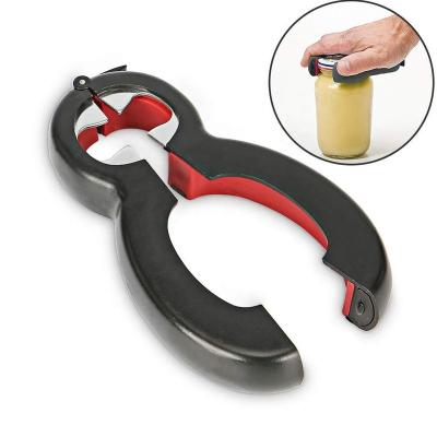 China Sustainable 6-in-1 Beer Bottle Opener With Soft Grips Handle for sale