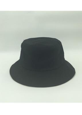 China Sun Shade Wide Brim Mens Black Bucket Hat Custom Printed For Fishing for sale