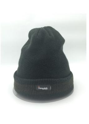 China Adult Woolen Knit Beanie Caps Applique Embroidery Casual for Autumn for sale