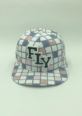 China Mens Polyester Floral Sports Snapback Caps Applique Embroidery Outside for sale