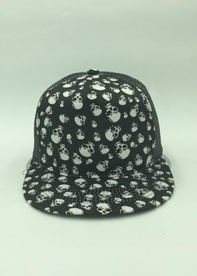 Chine Chapeaux occasionnels de Snapback de maille de tergal, modèle de crâne de chapeaux de Snapback de base-ball à vendre