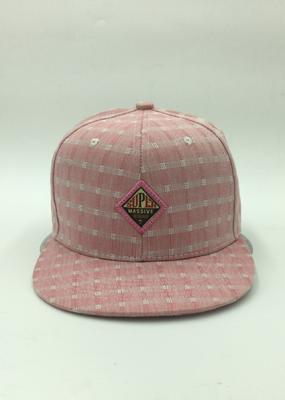 Chine Broderie d'Applique originale de chapeaux de Snapback de plaine du plaid des femmes/chapeaux de Snapback à vendre