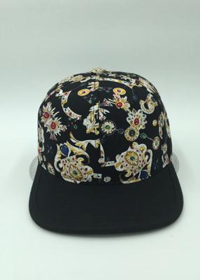 Cina Bordo piano stampato il nero floreale unisex dei cappelli di Snapback del parasole per hip-hop in vendita