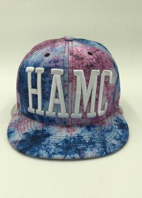 Cina I cappelli floreali 3D blu di Snapback del poliestere del cotone hanno soffiato Embroidey unisex in vendita