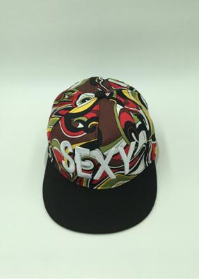 China Type Van regelbare grootte van de Hoedenchinstrap van Snapback van het leerhonkbal het Bloemen Te koop