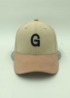 China Sports Suede Unique Pre Curved Baseball Caps Coloured With Large Size for sale