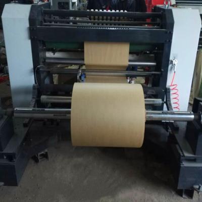 China Kraft Paper Roll Paper Slitting Machine For Making Paper Rope Bag Handles for sale