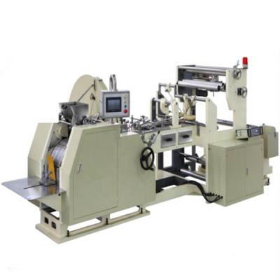 China Full Automatic Sharp Bottom Kraft Paper Window Food And Snack Paper Plastic Bag Making Machine for sale