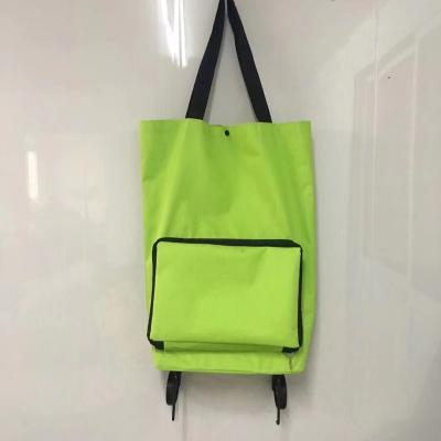 China Fashion Easy Carry Folding Shopping Bags With Wheels for sale