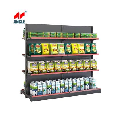 China Single-sided Wholesale Shelves Household Iron Shelf Multilayer Display Rack Convenience Store Supermarket Snack Rack for sale