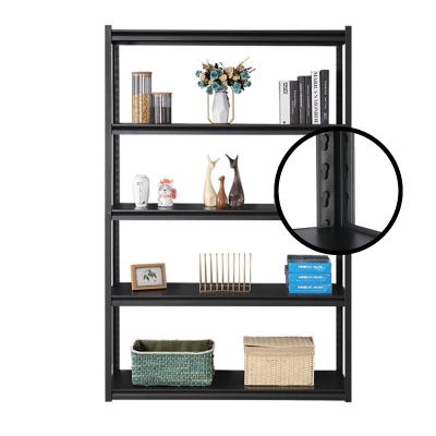 China Corrosion Protection Cheap price 100kg per laminated board boltless shelf shelving white/black shelf with gourd hole house shelves for sale