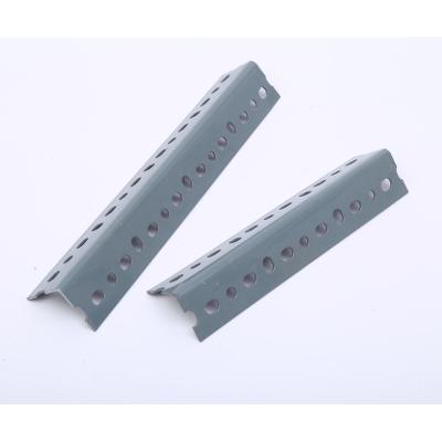 China Corrosion Protection Angle hardware 3m low price perforated punched  powder coated equal size 38mm *38mm plastic steel slotted  iron angle  bar for sale