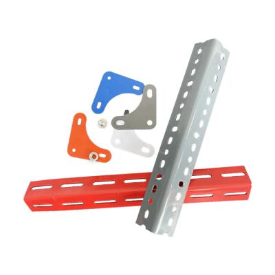 China Warehouse Rack Multi-purpose Slotted Angle Powder Angel Steel Bar Angle Hardware Equal Unequal Customized 10mts/day 5 TONS CN;SHN Aisi ±5% for sale