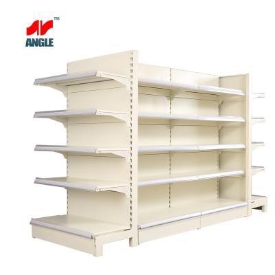 China Single-sided linyi easy assemble retailer super store convenience shop equipment display racks wisda commercial equipment gondola shelf for sale