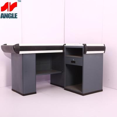 China Durable Factory customized high quality modern cash register design cash register supermarket cash desk table for sale