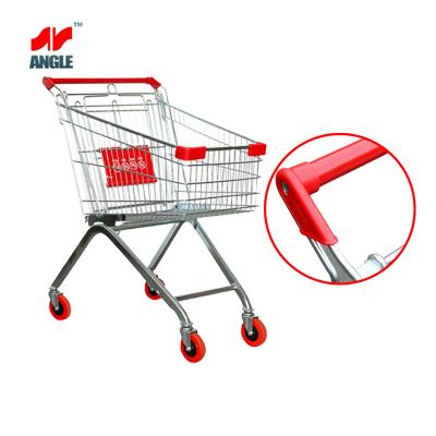 China Durable Dolls Toys Supermarket Shopping Cart Trolley with Wheels Supermarket Trolley Grocery Shopping Cart Small Foot Metal New 4 Inches for sale