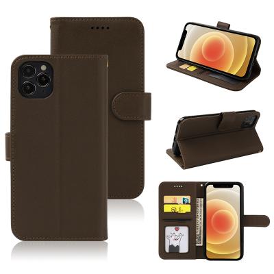 China Luxury Leather Anti-drop Phone Case For iPhone 13 pro 12 mini XS Max XR 11 6s 7 8P plus Flip Wallet Cover Case With Magnetic Kickstand for sale