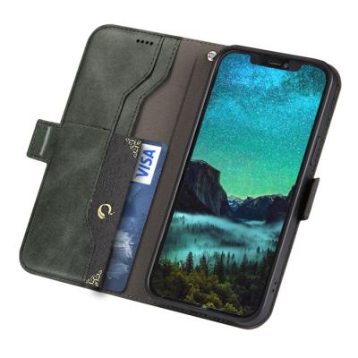 China Anti-fall Wallet Filp Cover Leather Cases Side Magnetic Loop Card Slot For Samsung Galaxy F52 5G A03S M12 A22 A82 Quantum 2 US Version for sale