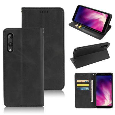 China Hot Sale Anti-fall PU Leather Strong Magnetic Case Flip Card Holder Back Cover For Rakuten Hand/Big S/Mini/Hand for sale