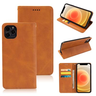 China Brand Original Leather Cases Strong Magnetics With Multi Crad Slots Cover Bag For iPhone 12 mini 11 pro XS Max XR X 8 7 6 6s plus Se 2020 for sale