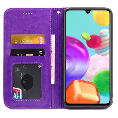 China Original Multi Brand Card Slot The Classic Wallet Leather Phone Business Back Cover For Samsung Galaxy A41 for sale