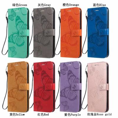 China Anti-fall PU Leather Emboss 3D Butterfly Wallet Case For Xiaomi Qin1 Poco X3 NFC M3 11 Lite Redmi K40 Note 9s 9 9A 9C Pro for sale