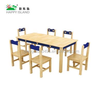 China School Sets Wooden Student Desk And Chair, School Furniture / Wooden Top-end Classroom Kids Table Chair Double Set for sale