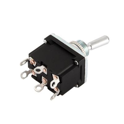 China ON-OFF-ON Toowei 6 pin switch on--on waterproof ip67 12mm 125v 20a black flat for sale