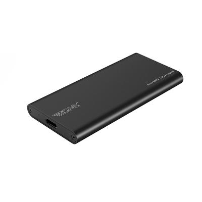 China Aluminum MSATA To USB 3.1 Gen2 6GBPS SSD Enclosure With USB Type C Interface For Internal mSATA Solid State Drive for sale