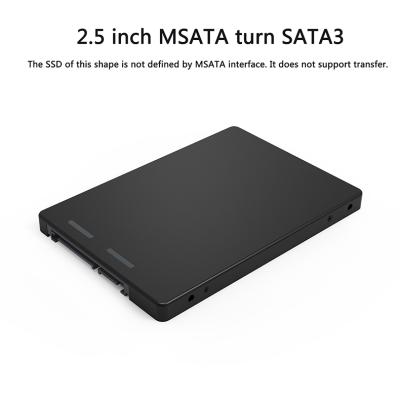 China Aluminum MSATA to SATA 3 SSD Adapter m.2 SSD Enclosure for sale