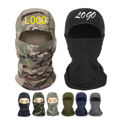 China breathable & Tactical Logo Polyester Winter Hat Military Full Face Waterproof Ski Mask Motorcycle Custom Cover Cycling One Hole Balaclava for sale