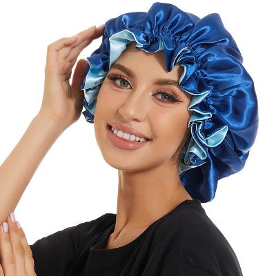 China Eco-friendly Sleep Beauty Night Satin Women Silk Hood Hair Hood For Braids for sale