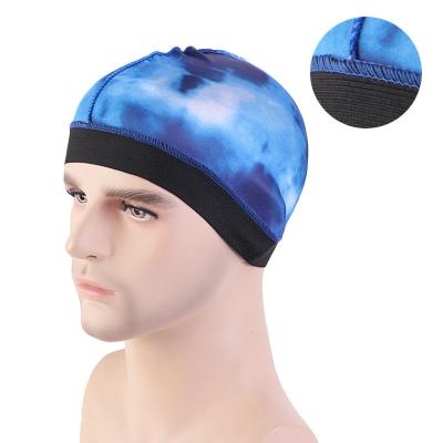 China Eco - Friendly Elastic Band Silky Wave Cap For Men Compression Hair Silk Material Hats for sale